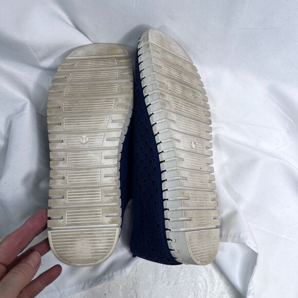 Project Cloud Blue Perforated Slip On Memory Foam Comfort Shoe Size 11 - Picture 6 of 9